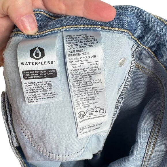 Levi’s ‘94 Baggy Straight Leg Wide Leg Distressed Women’s 32 Size 14 Mid-Rise - Picture 10 of 16